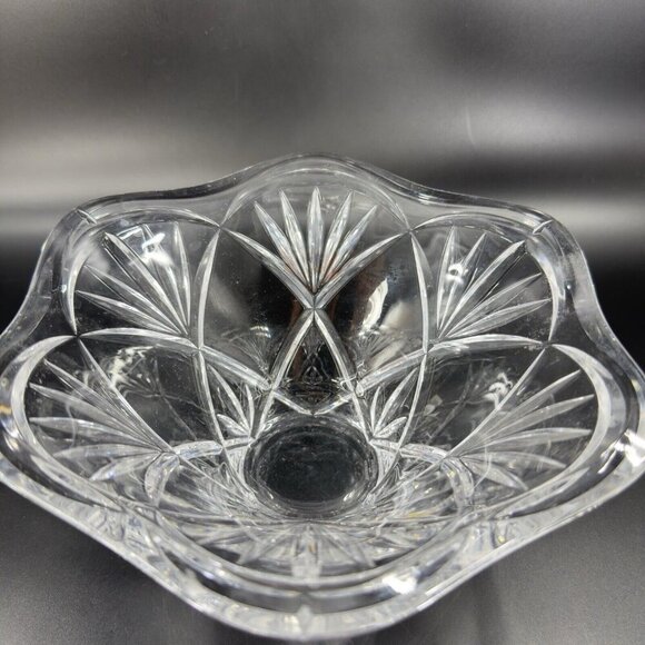 Marquis Waterford Honor Clear Glass Crystal Bowl Dish Heavy Marked On Bottom - Picture 12 of 15
